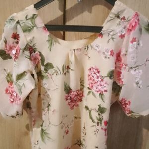 Floral Chiffon Top