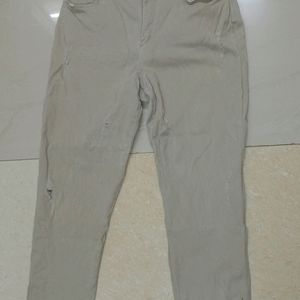 Cream Colour Jeans