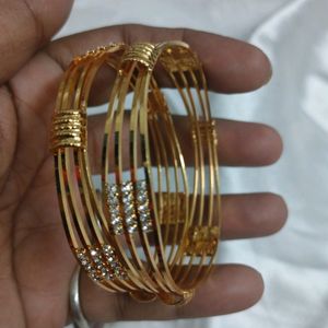 Gold Ad Bangles