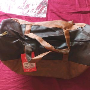 Leatherette Duffel Bag