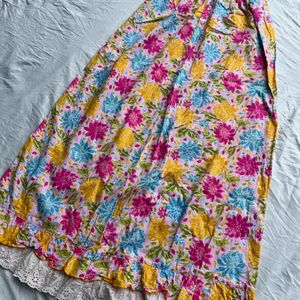 Pinteresty Printed Floral Skirt