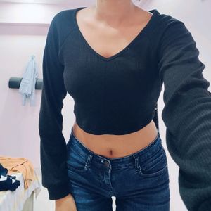 Black Crop Top