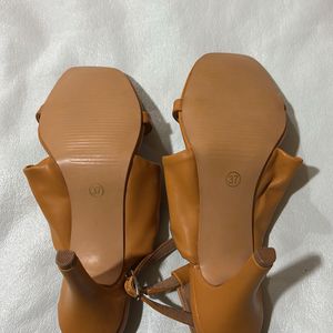 Mustard High Heel - Size 37 (uk4)