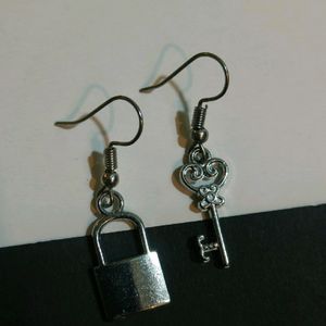 Lock And Key Earrings