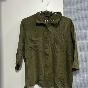 Vero Moda Olive Green Shirt