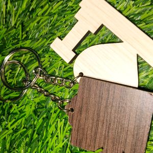 2 Wooden Keychain