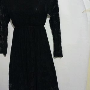 VERY PRETTY BLACK NET FROCK