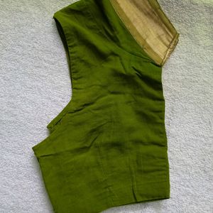 Sap Green Stitched Blouse