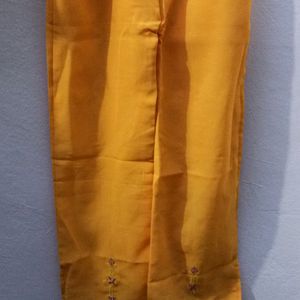 Girls Yellow Plazzo Pant New