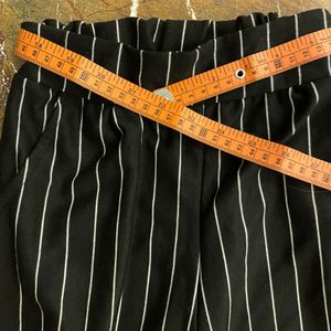 Striped Black Trousers