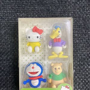 Pack Of 2 Character Erasers Hello Kitty