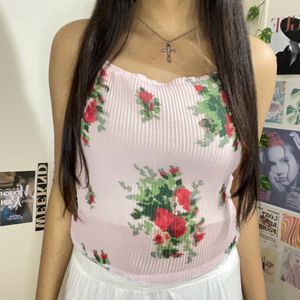 Rose Printed Cami Top🎀