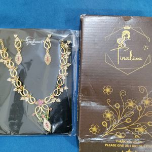 Brass Gold Plated Jewellery Set