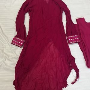 Designer Kurti - Hot Pink