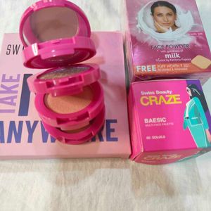 Swiss Beauty Eyeshadows & London Glow Face Powder