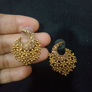 earings floral moon