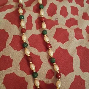 Two Pearl Chains Neckpiece