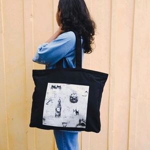 Black Tote Bag For Everyday Use