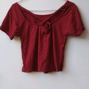 Red Crop Top