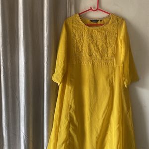 Yello M and l Size Anarakali Kurta