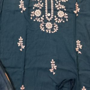 Beautiful Blue Turquish Colour Suit