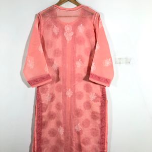 Pink Emboridered Kurta(Women’s)