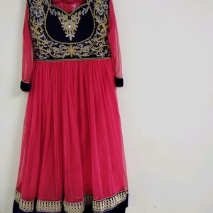 Pink Anarkali Dress