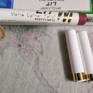 Combo Of 2 Lip +Eye Liner Myglamm + 1Hair Serum