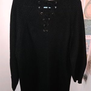 New Urbanic Lace Up Sweater Dress