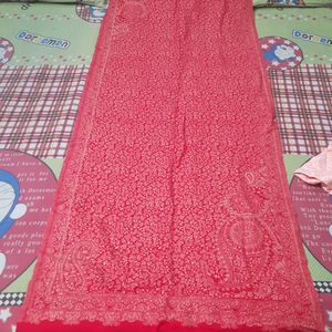 Beautiful Red Woolen Shawl