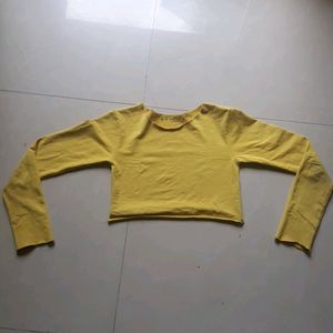 Yellow Crop Top