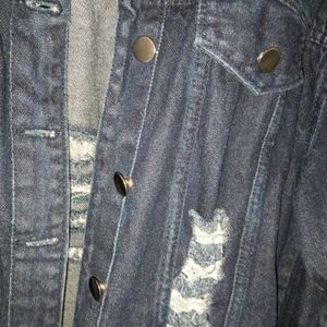 Brand New H&M Ribbed Denim Jacket