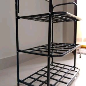 New/Unused Heavy Metal And Plastic Shoe Rack