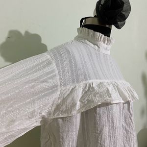 White Korean Cotton Top