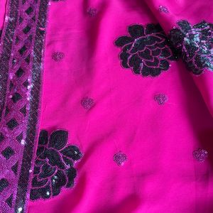 Magenta Saree