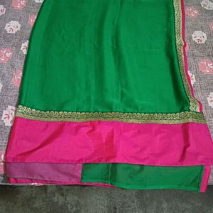 Green Saree Like New