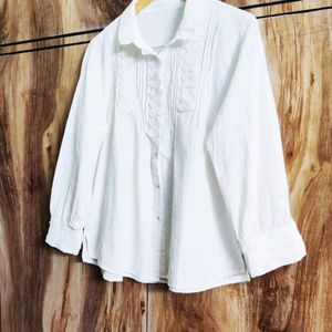 White Designer Shirt Size-40-42