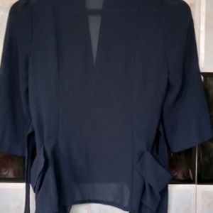 Navy Blue Girl Top