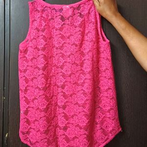 Vero Moda Lace Tank Top. S Size. 250 Rupees. P