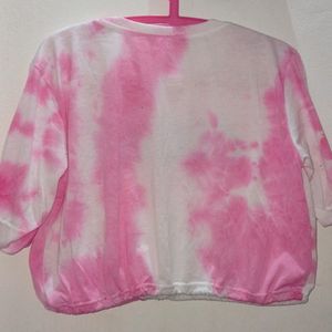 pink and white cotton top