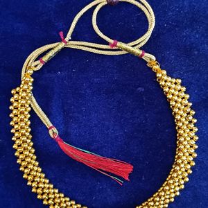 Gold Moti Necklace