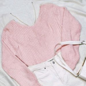 Cute Tie-up Sweater🩷