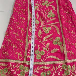 Full Embroidery Chanderi Silk Kurta And Bottom