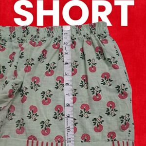 🌺Flower Pertten Design Short Cotton XL