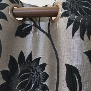 Beautiful Floral Design Curtain - Single Piece