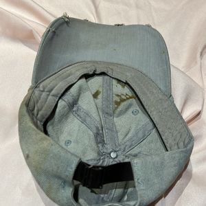 Denim Cotton Embellished Cap