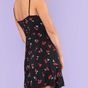 Women’s Summer Cherry Print Cami Dress