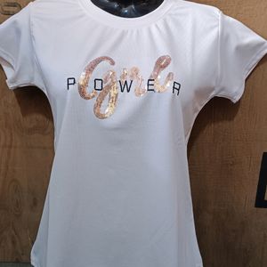 🤍 White Power Girl Tshirt