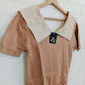 NUDE KOREAN VISCOSE TOPS