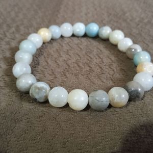 Energized pure amazonite crystal bracelet